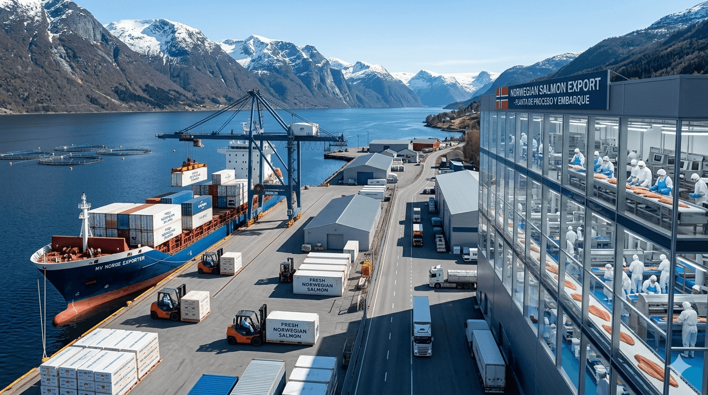 Noruega exportó más salmón en marzo, pero el mercado estadounidense retrocedió — China compensó la diferencia
