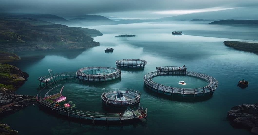 Jaulas circulares, cámaras 360° y vacunación remota: la salmonicultura chilena adopta tecnología que cambia la operación en el agua
