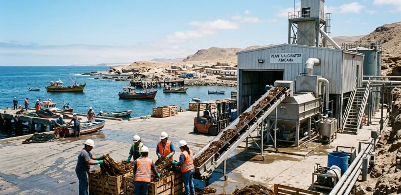 Atacama impulsa estudio para planta de alginato, un motor de valor para la pesca artesanal de algas