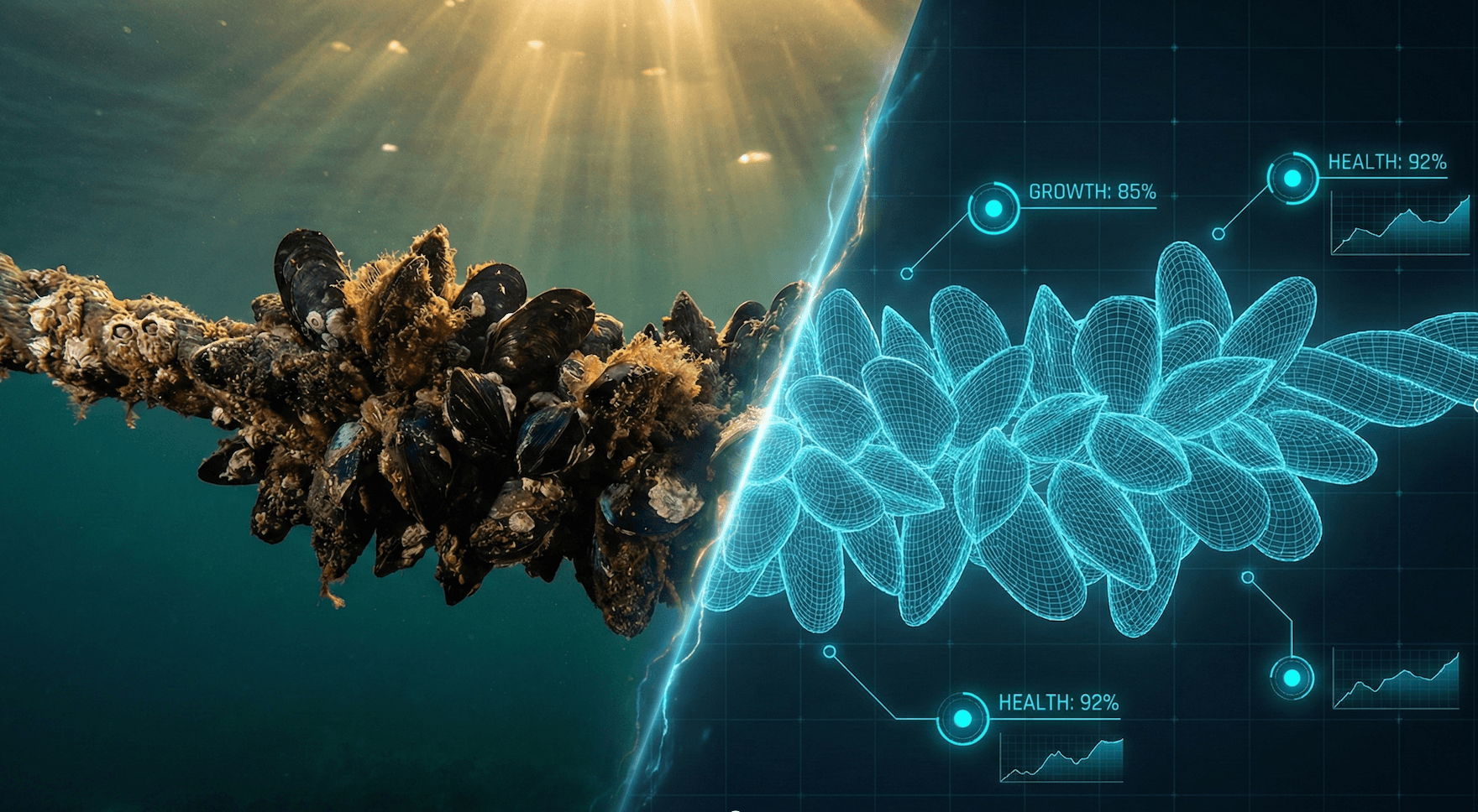 Menos Viajes, Mayor Rentabilidad: Gemelos Digitales y Robótica en Mitilicultura